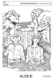 jurasic-world boyama sayfaları